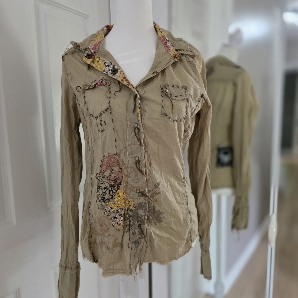 Miss Me Womans Vintage Multi Shirt